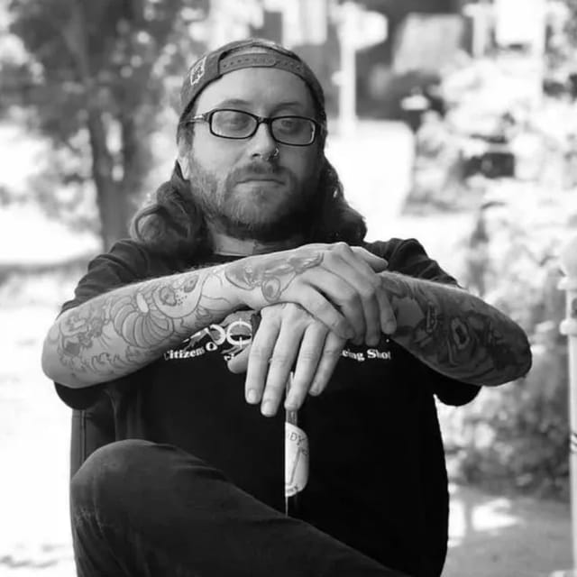 Philip Leslie, fine line and blackwork tattoo artist at Broken Heart Tattoo in Hillcrest, San Diego