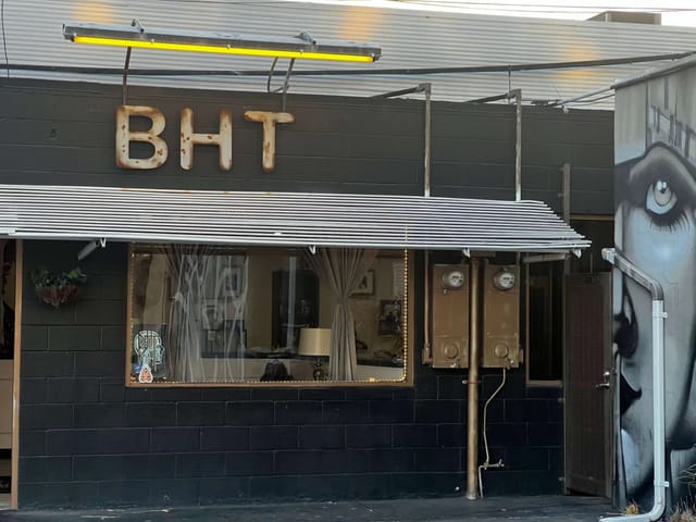 The Broken Heart Tattoo storefront on 6th Ave in Hillcrest, San Diego, with the BHT sign above the window